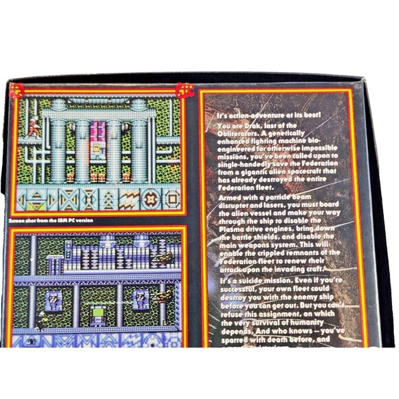 Obliterator PC 1989 Psygnosis Shooter Video Game Floppy Virgin Melbourne House - Picture 6 of 11